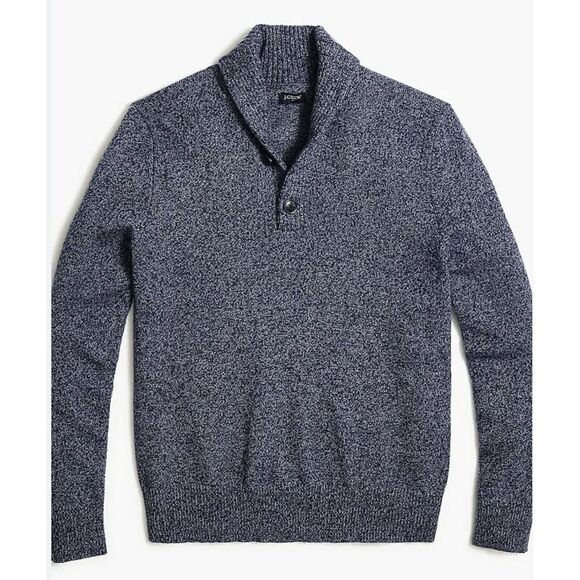 J. Crew Sweater Men's Large Knit Shawl Collar Lambs‎ Wool Blend Soft Long Sleeve - Picture 1 of 7